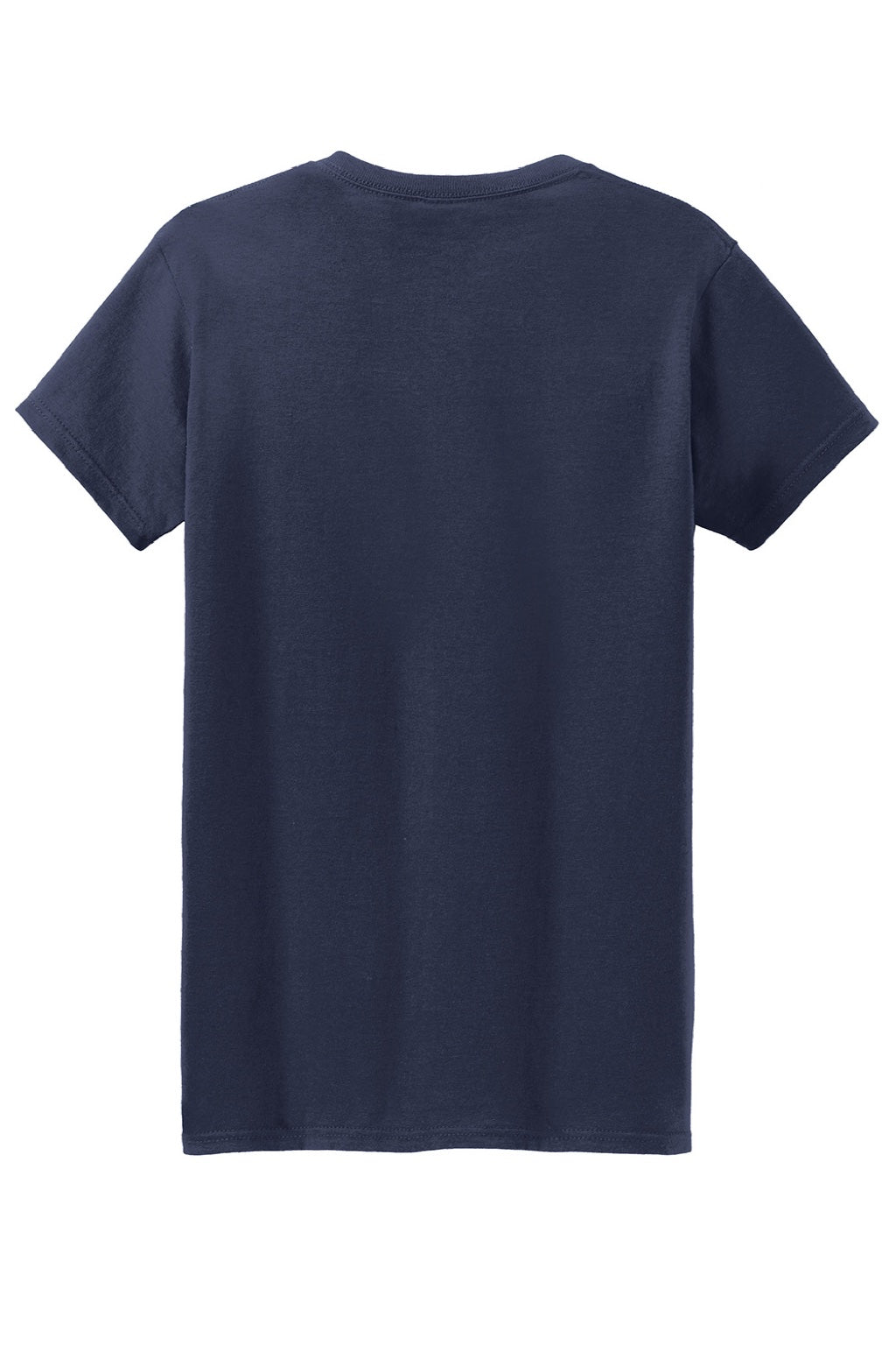 Gildan 5000L Womens Short Sleeve Crewneck T-Shirt Navy Blue Flat Back