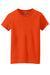 Gildan 5000L Womens Short Sleeve Crewneck T-Shirt Orange Flat Front