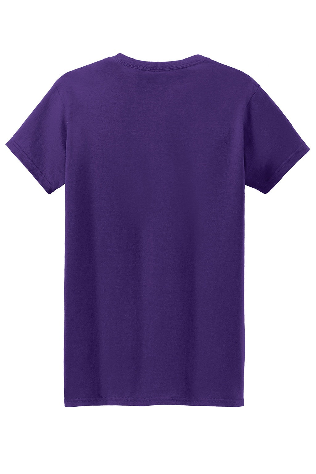 Gildan 5000L Womens Short Sleeve Crewneck T-Shirt Purple Flat Back