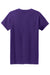 Gildan 5000L Womens Short Sleeve Crewneck T-Shirt Purple Flat Back