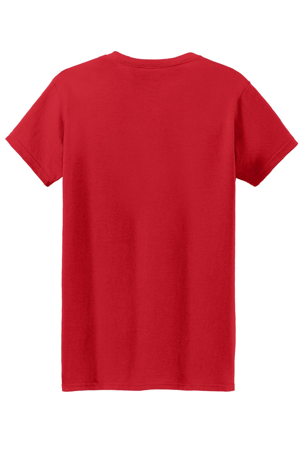 Gildan 5000L Womens Short Sleeve Crewneck T-Shirt Red Flat Back