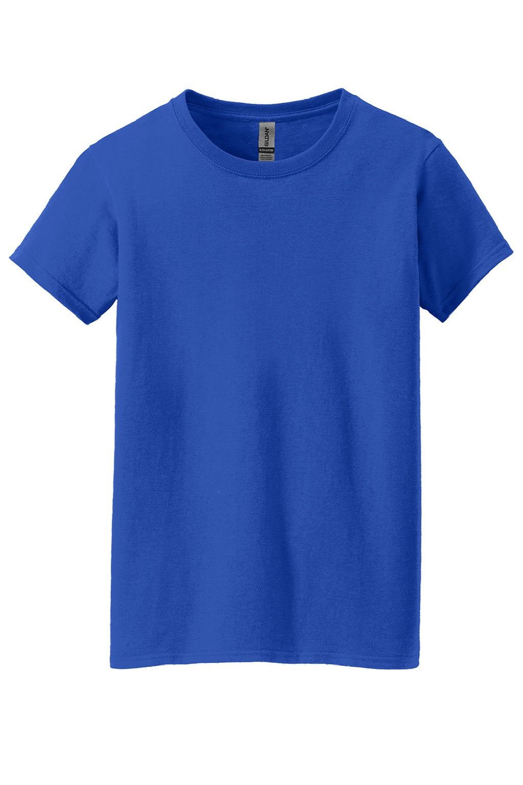 Gildan 5000L Womens Short Sleeve Crewneck T-Shirt Royal Blue Flat Front