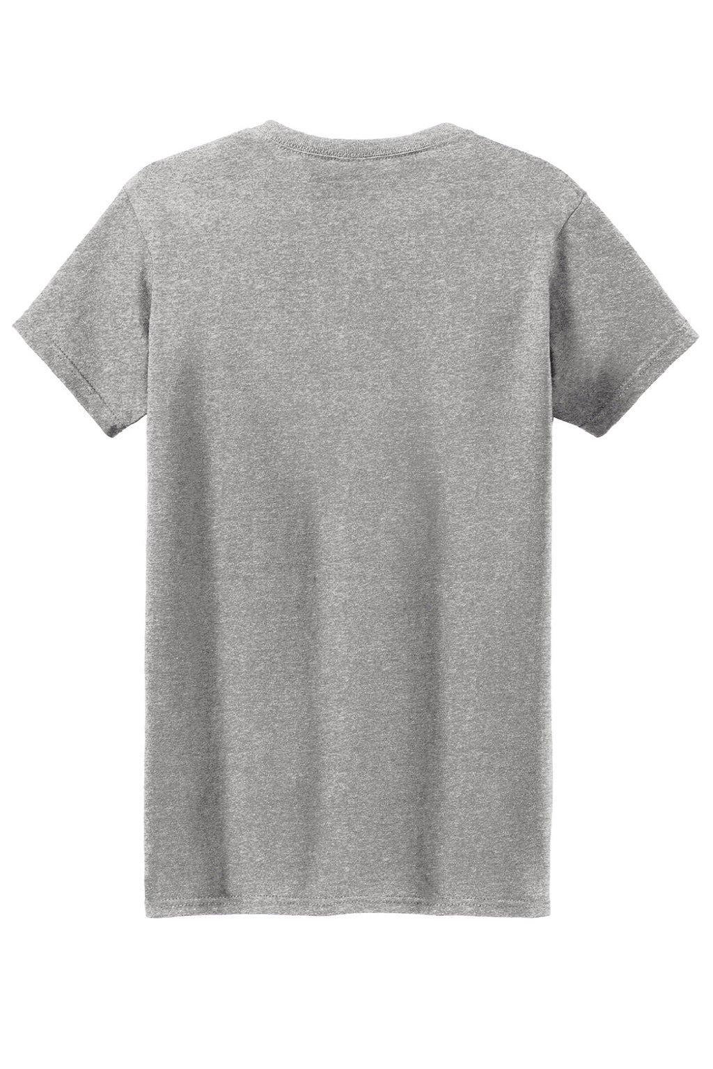 Gildan 5000L Womens Short Sleeve Crewneck T-Shirt Sport Grey Flat Back