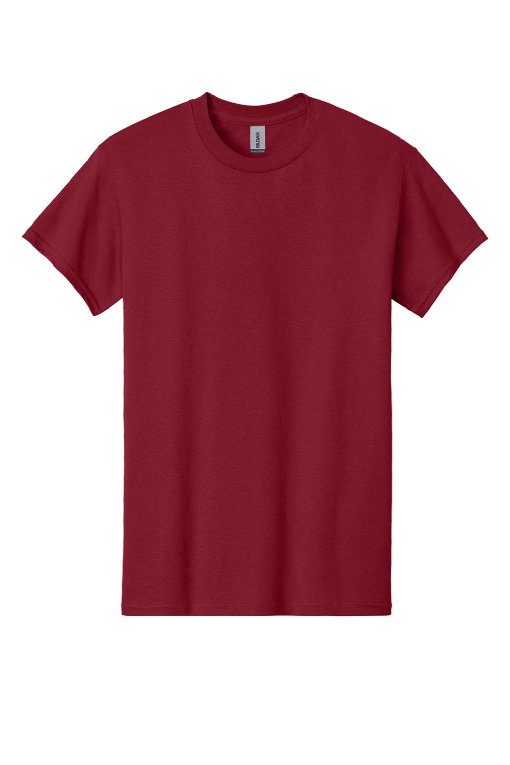 Gildan 5000 Mens Short Sleeve Crewneck T-Shirt Antique Cherry Red Flat Front