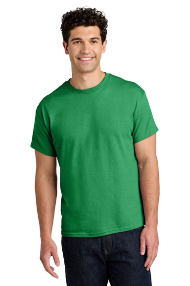 Gildan 5000 Mens Short Sleeve Crewneck T-Shirt Antique Irish Green Model Front