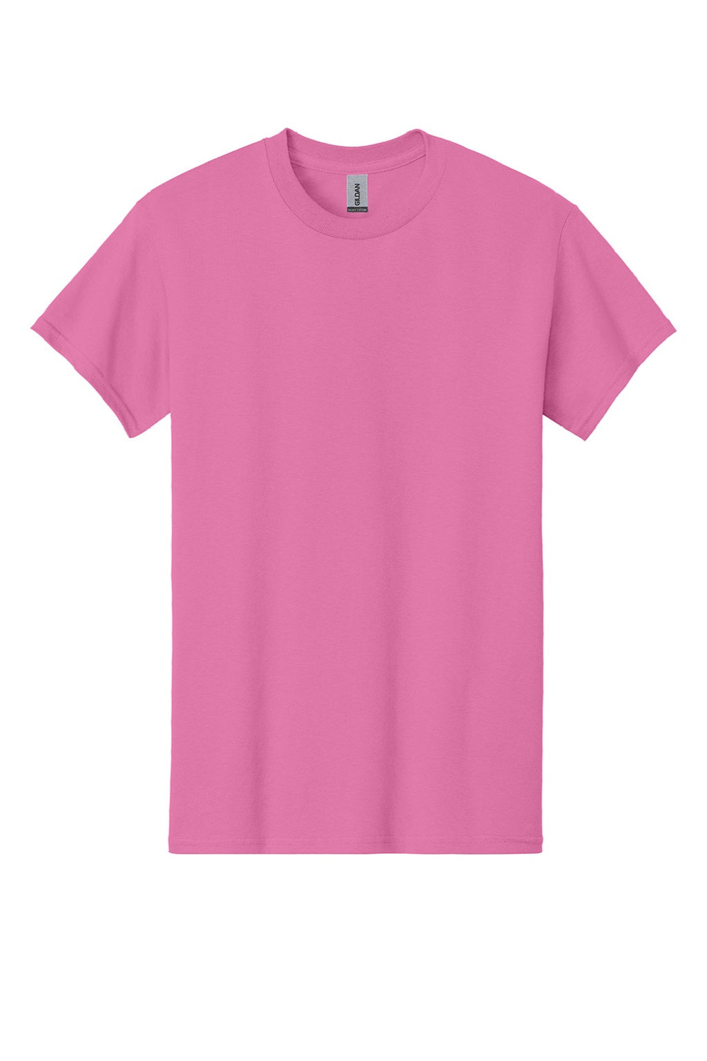 Gildan 5000 Mens Short Sleeve Crewneck T-Shirt Azalea Pink Flat Front