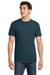 Gildan 5000 Mens Short Sleeve Crewneck T-Shirt Dusk Blue Model Front
