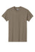 Gildan 5000 Mens Short Sleeve Crewneck T-Shirt Brown Savana Flat Front