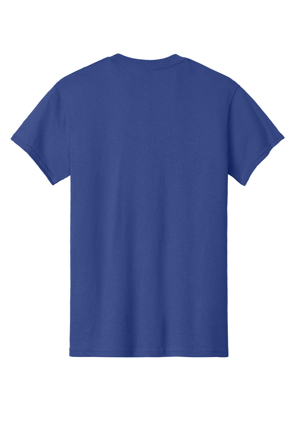 Gildan 5000 Mens Short Sleeve Crewneck T-Shirt Cobalt Blue Flat Back