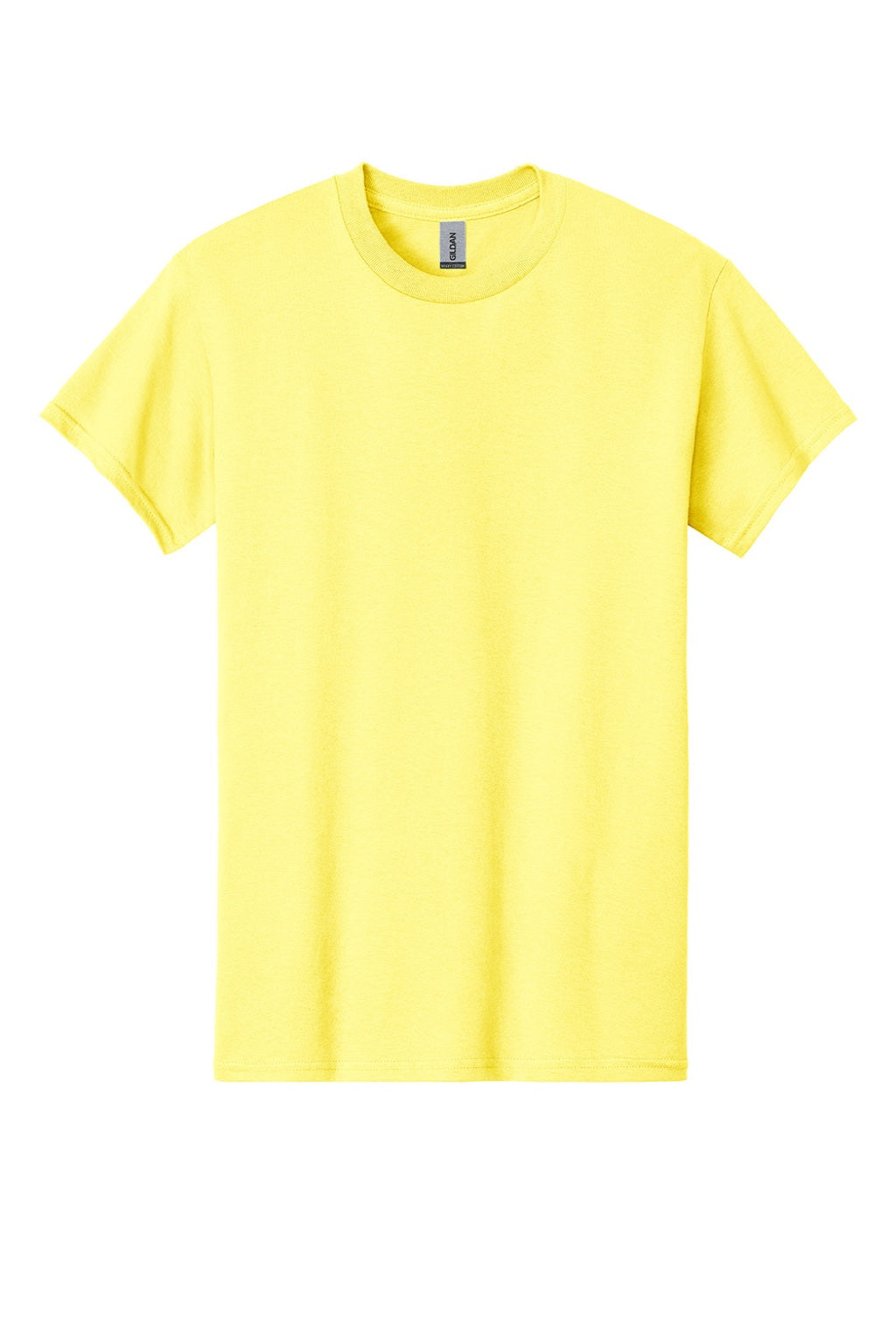 Gildan 5000 Mens Short Sleeve Crewneck T-Shirt Cornsilk Yellow Flat Front