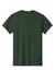 Gildan 5000 Mens Short Sleeve Crewneck T-Shirt Forest Green Flat Back