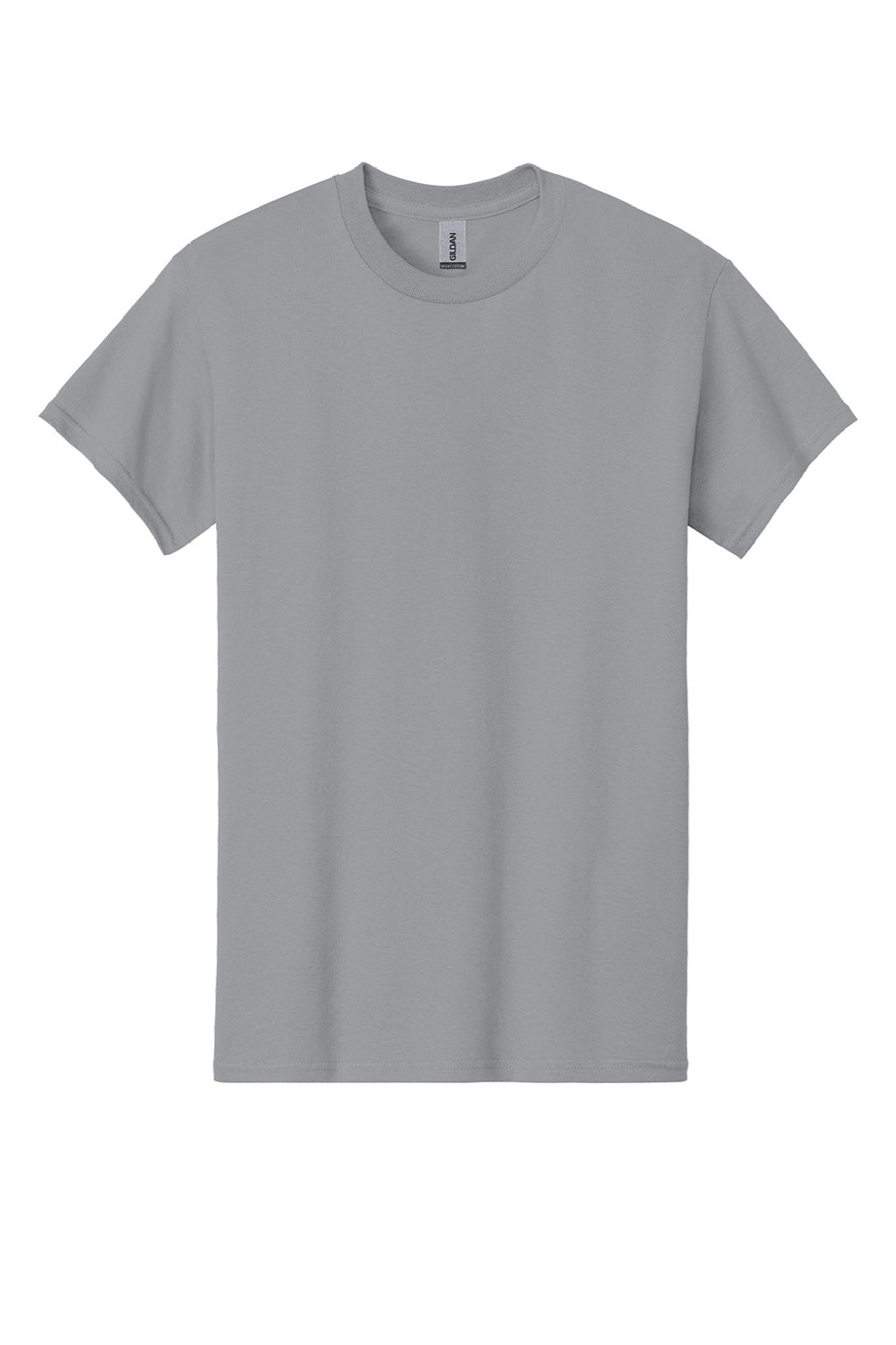 Gildan 5000 Mens Short Sleeve Crewneck T-Shirt Gravel Grey Flat Front