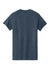 Gildan 5000 Mens Short Sleeve Crewneck T-Shirt Heather Navy Blue Flat Back