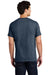 Gildan 5000 Mens Short Sleeve Crewneck T-Shirt Heather Navy Blue Model Back