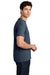 Gildan 5000 Mens Short Sleeve Crewneck T-Shirt Heather Navy Blue Model Side