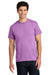Gildan 5000 Mens Short Sleeve Crewneck T-Shirt Heather Radiant Orchid Purple Model Front