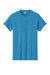 Gildan 5000 Mens Short Sleeve Crewneck T-Shirt Heather Sapphire Blue Flat Front
