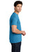 Gildan 5000 Mens Short Sleeve Crewneck T-Shirt Heather Sapphire Blue Model Side