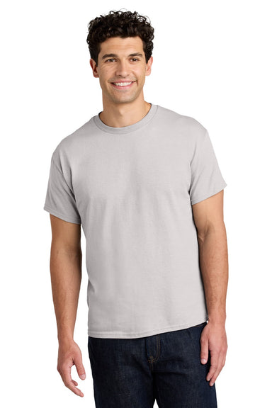 Gildan 5000 Mens Short Sleeve Crewneck T-Shirt Ice Grey Model Front