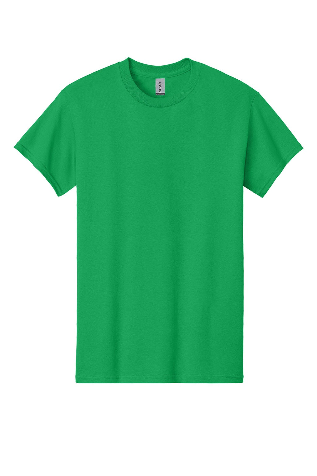 Gildan 5000 Mens Short Sleeve Crewneck T-Shirt Irish Green Flat Front