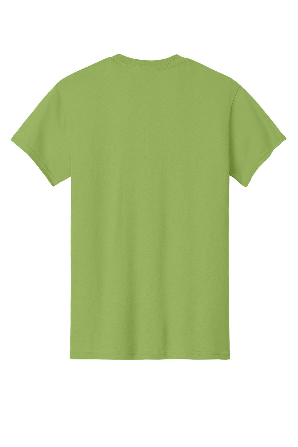 Gildan 5000 Mens Short Sleeve Crewneck T-Shirt Kiwi Green Flat Back