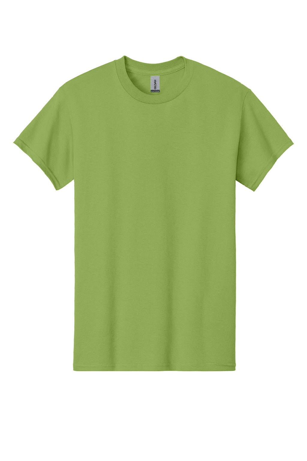 Gildan 5000 Mens Short Sleeve Crewneck T-Shirt Kiwi Green Flat Front