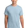 Gildan Mens Short Sleeve Crewneck T-Shirt - Light Blue