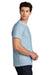 Gildan 5000 Mens Short Sleeve Crewneck T-Shirt Light Blue Model Side