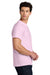 Gildan 5000 Mens Short Sleeve Crewneck T-Shirt Light Pink Model Side