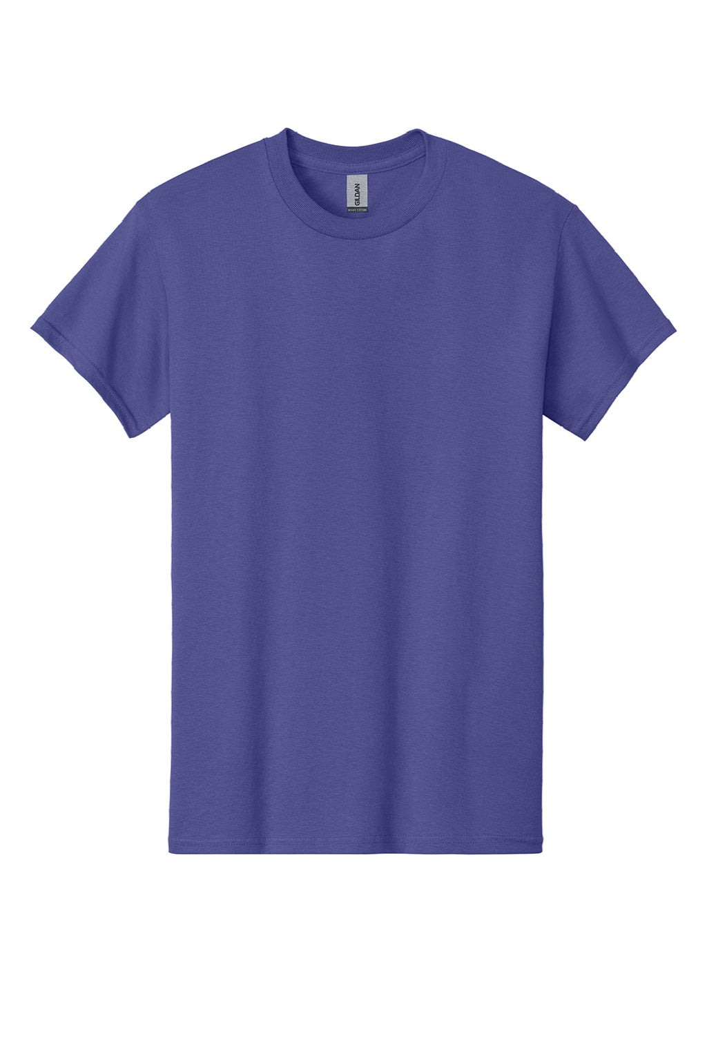 Gildan 5000 Mens Short Sleeve Crewneck T-Shirt Lilac Purple Flat Front