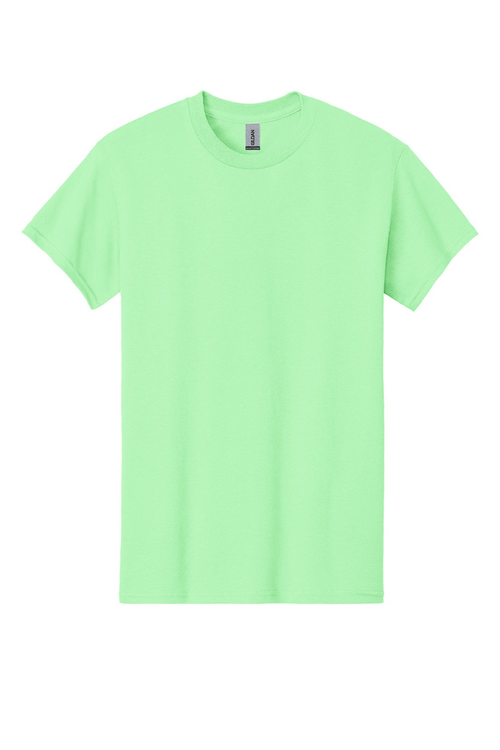 Gildan 5000 Mens Short Sleeve Crewneck T-Shirt Mint Green Flat Front