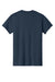 Gildan 5000 Mens Short Sleeve Crewneck T-Shirt Navy Blue Flat Back