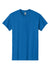 Gildan 5000 Mens Short Sleeve Crewneck T-Shirt Neon Blue Flat Front