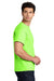 Gildan 5000 Mens Short Sleeve Crewneck T-Shirt Neon Green Model Side