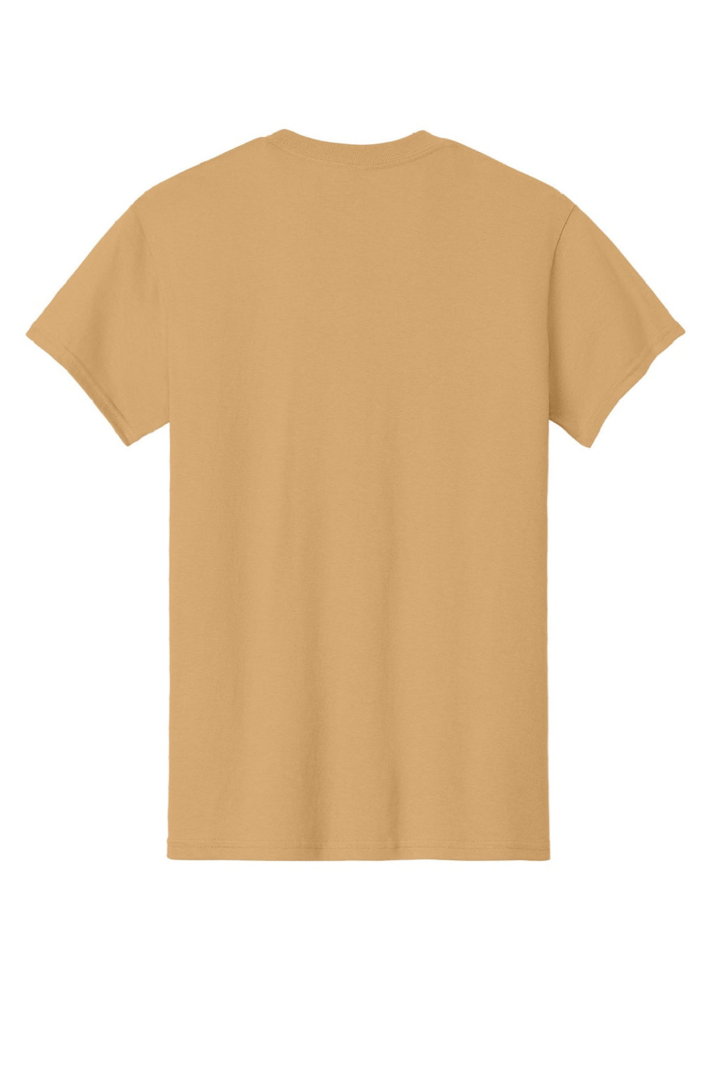 Gildan 5000 Mens Short Sleeve Crewneck T-Shirt Old Gold Flat Back