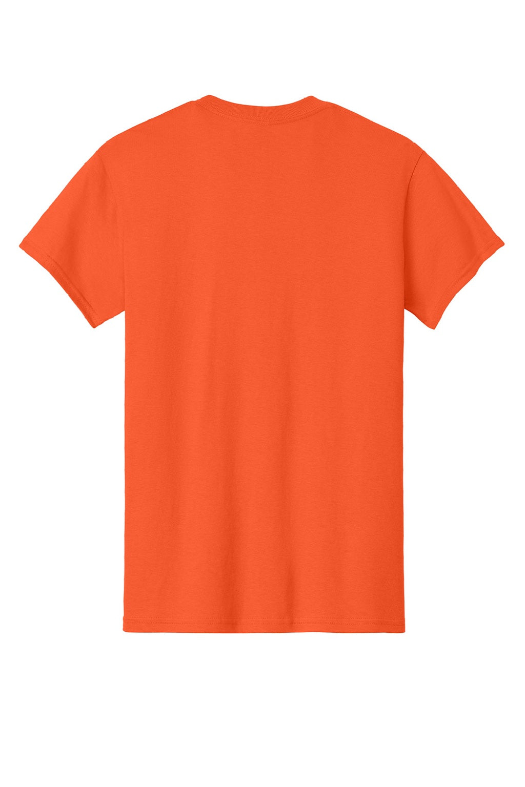 Gildan 5000 Mens Short Sleeve Crewneck T-Shirt Orange Flat Back