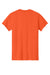 Gildan 5000 Mens Short Sleeve Crewneck T-Shirt Orange Flat Back