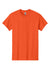 Gildan 5000 Mens Short Sleeve Crewneck T-Shirt Orange Flat Front
