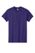 Gildan 5000 Mens Short Sleeve Crewneck T-Shirt Purple Flat Front