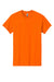 Gildan 5000 Mens Short Sleeve Crewneck T-Shirt Safety Orange Flat Front