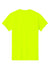 Gildan 5000 Mens Short Sleeve Crewneck T-Shirt Safety Green Flat Back