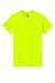 Gildan 5000 Mens Short Sleeve Crewneck T-Shirt Safety Green Flat Front