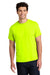 Gildan 5000 Mens Short Sleeve Crewneck T-Shirt Safety Green Model Front