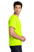 Gildan 5000 Mens Short Sleeve Crewneck T-Shirt Safety Green Model Side