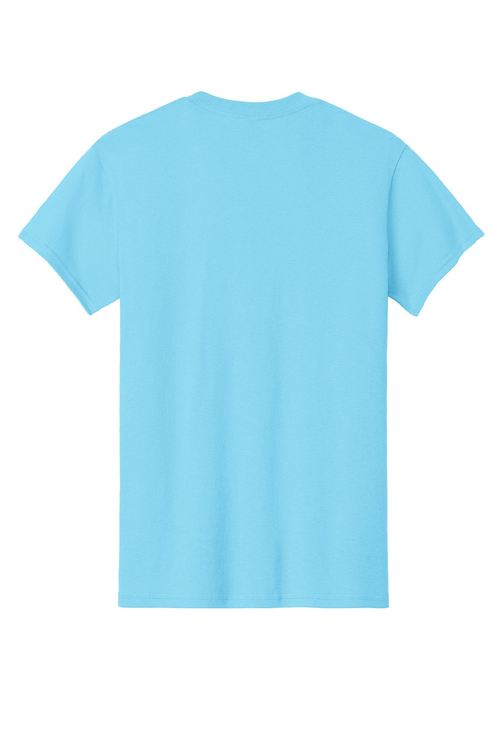 Gildan 5000 Mens Short Sleeve Crewneck T-Shirt Sky Blue Flat Back
