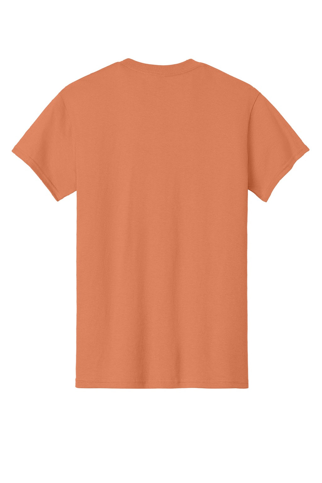 Gildan 5000 Mens Short Sleeve Crewneck T-Shirt Sunset Orange Flat Back