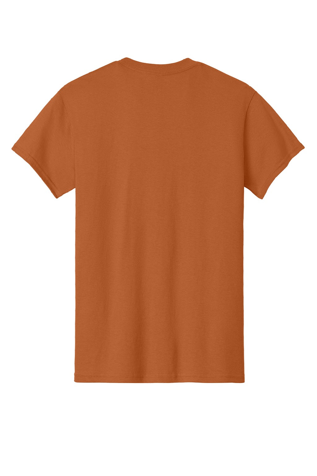 Gildan 5000 Mens Short Sleeve Crewneck T-Shirt Texas Orange Flat Back