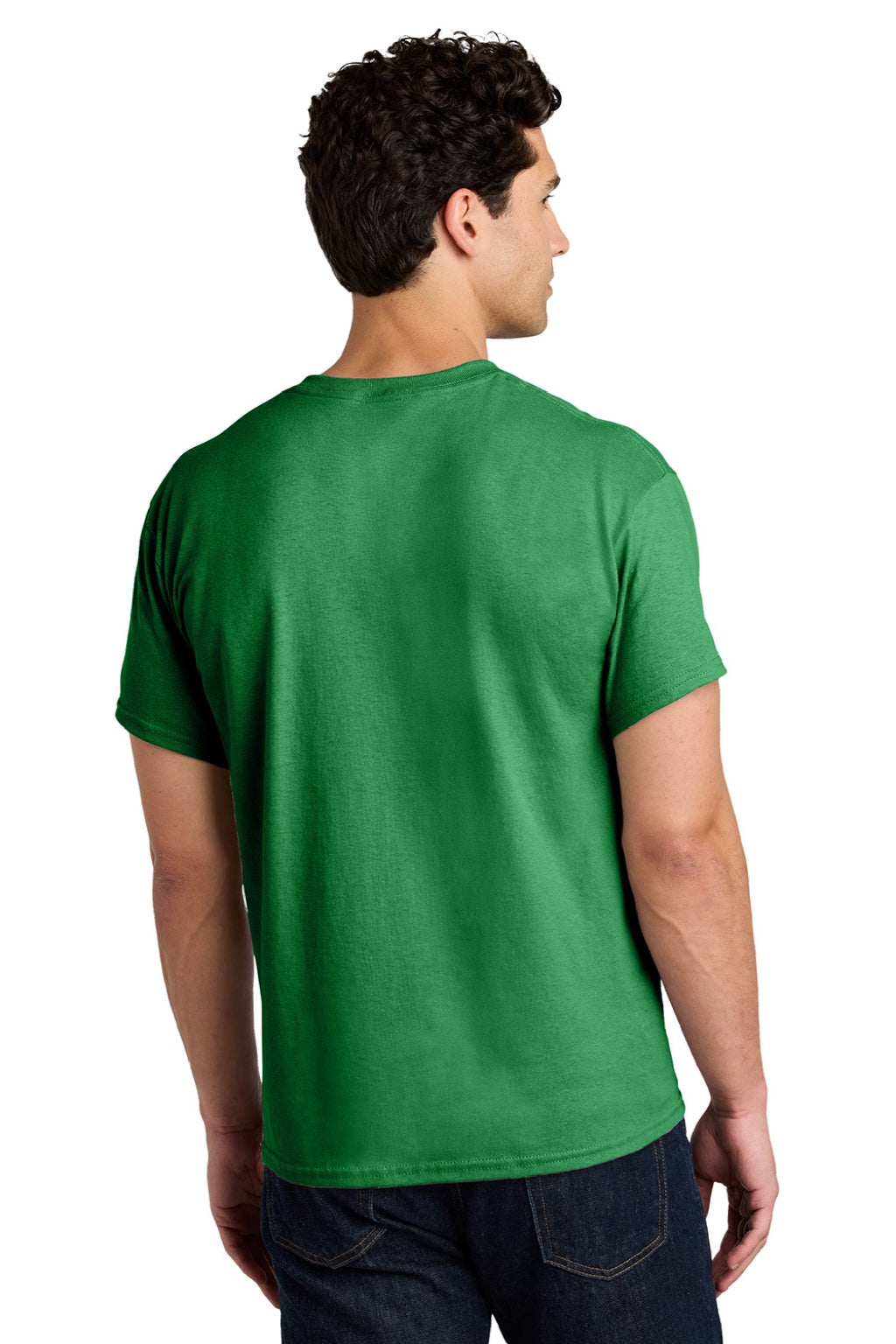 Gildan 5000 Mens Turf Green Short Sleeve Crewneck T-Shirt