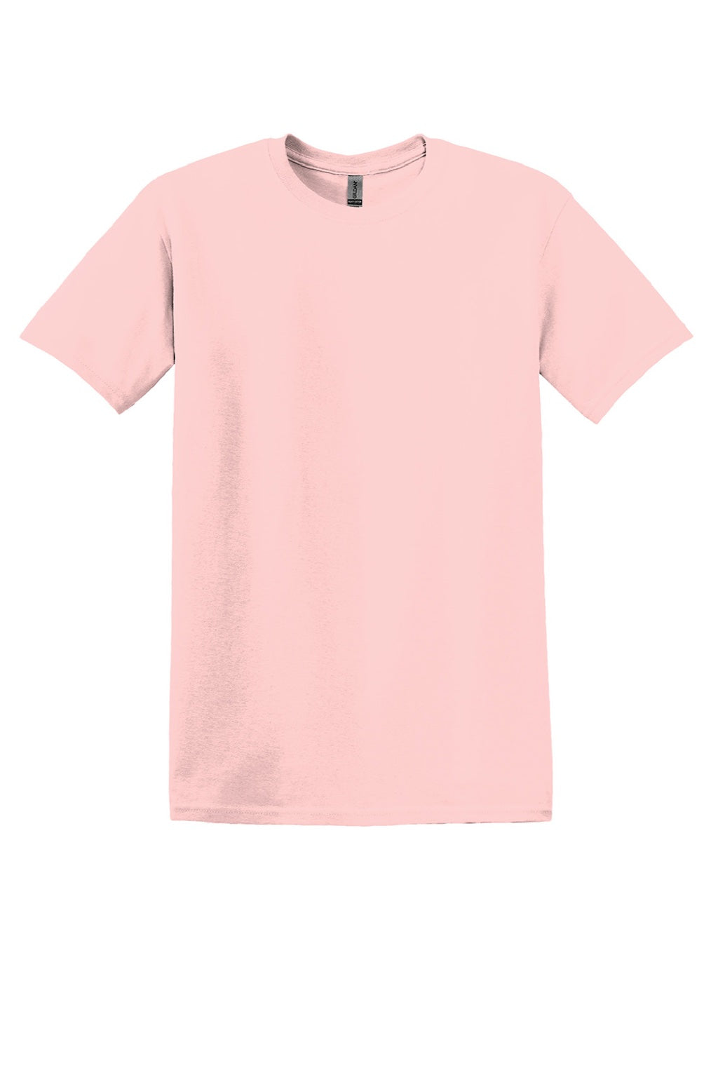 Gildan 5000 Mens Short Sleeve Crewneck T-Shirt Light Pink Flat Front