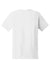 Gildan 5000 Mens Short Sleeve Crewneck T-Shirt White Flat Back